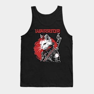 Feline Samurai Warrior: Fierce and Fearless Tank Top